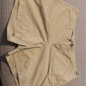Maurices khaki shorts, size 16